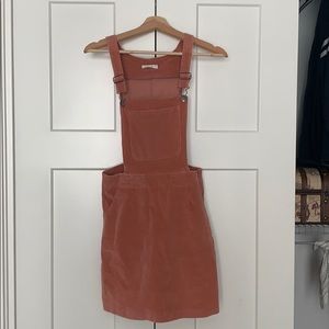 Corduroy overall dress